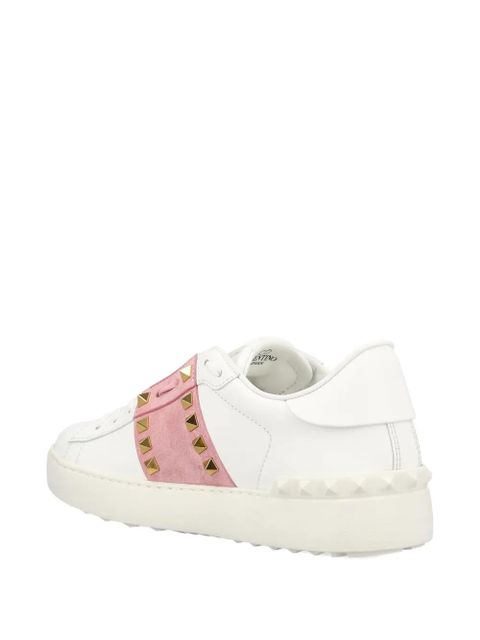 Valentino Garavani stud-embellished lace-up sneakers - White