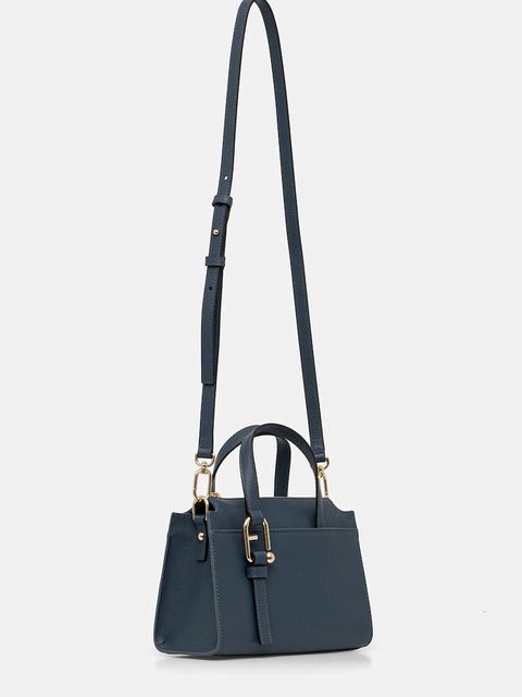 Furla torebka skórzana kolor niebieski WB01337.BX2045.GU000 - zdjęcie produktu nr 2