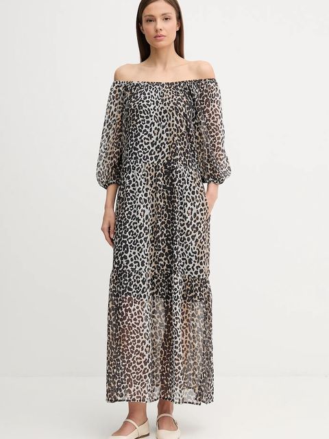 OUI sukienka kolor czarny maxi prosta 93829 - zdjęcie produktu nr 1