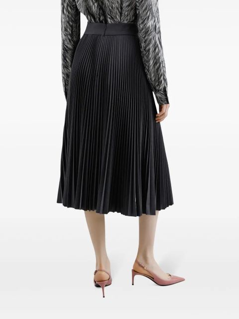 Dolce & Gabbana plissé-effect midi skirt - Black