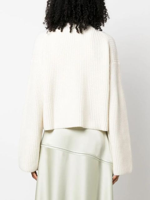 LouLou de Saison Faro ribbed-knit cashmere jumper - Neutrals