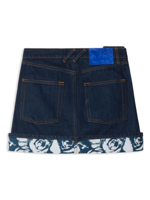 Burberry Japanese denim miniskirt - Blue - zdjęcie produktu nr 2