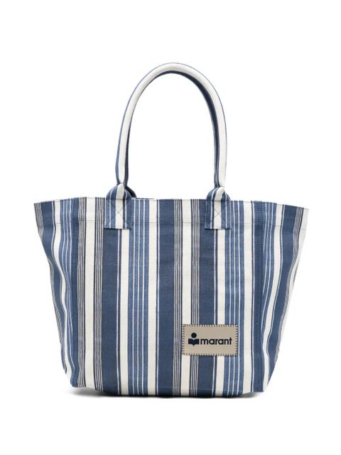ISABEL MARANT small Yenky striped tote bag - Blue - zdjęcie produktu nr 1