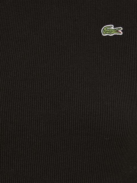 Lacoste t-shirt bawełniany damski kolor czarny TF5538