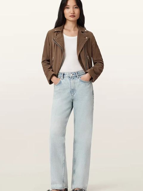 AllSaints jeansy damskie high waist W085ED