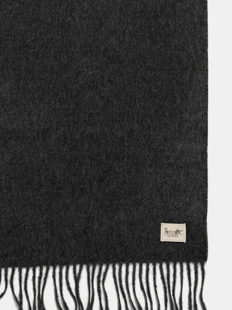 My Alpaca szalik wełniany z alpaki kolor szary gładki THSINC30180 - zdjęcie produktu nr 2