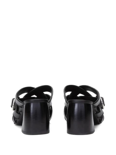 3.1 Phillip Lim ID 65mm open-weave leather mules - Black - zdjęcie produktu nr 2