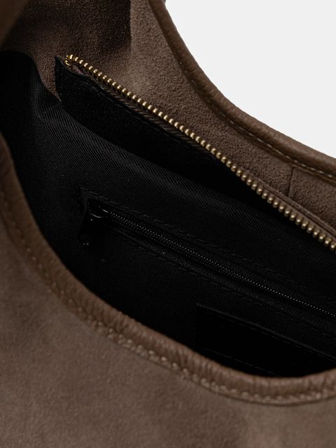 Answear.LAB torebka zamszowa kolor brązowy