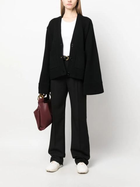 Axel Arigato Memory boxy-fit wool cardigan - Black - zdjęcie produktu nr 2