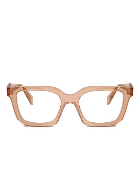 Prada Eyewear geometric glasses - Neutrals - zdjęcie produktu nr 1