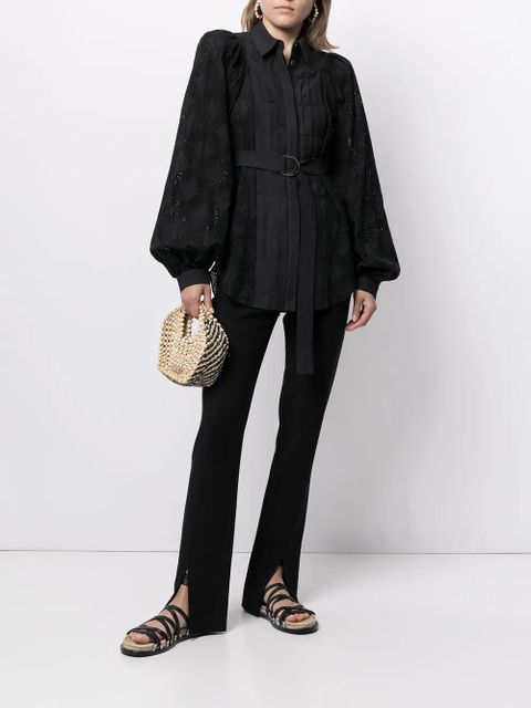 Acler Klara cut-out belted blouse - Black - zdjęcie produktu nr 2