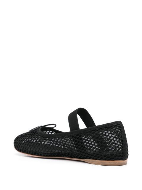 Miu Miu mesh-design ballet flats - Black