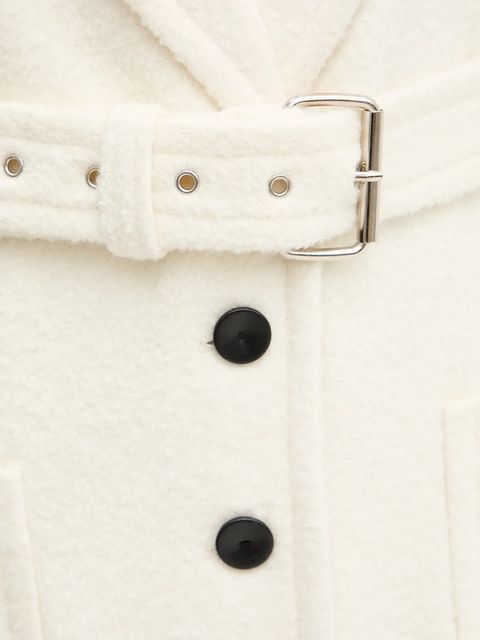 Pinko płaszcz z dodatkiem wełny kolor beżowy 105695 A2UB