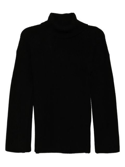 TOTEME merino slit sleeve sweatshirt - Black - zdjęcie produktu nr 1