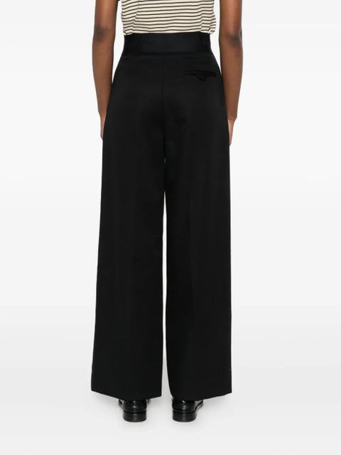 SANDRO pleated-front trousers - Black