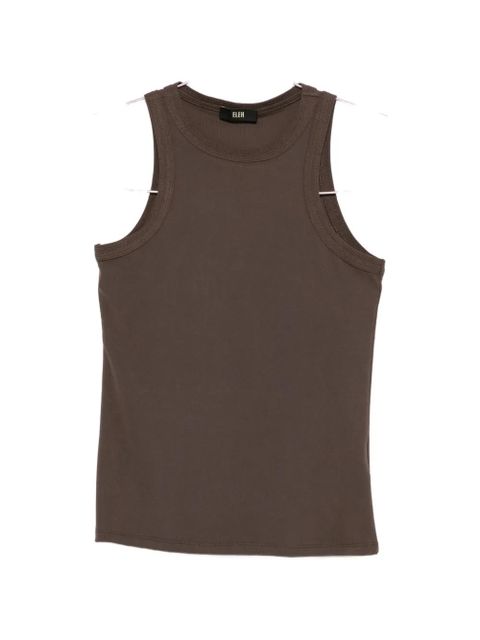 Eleh ribbed tank top - Brown - zdjęcie produktu nr 1