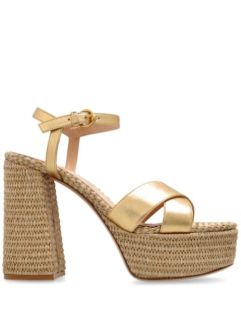 Gianvito Rossi 12mm Bebe sandals - Gold - zdjęcie produktu nr 1