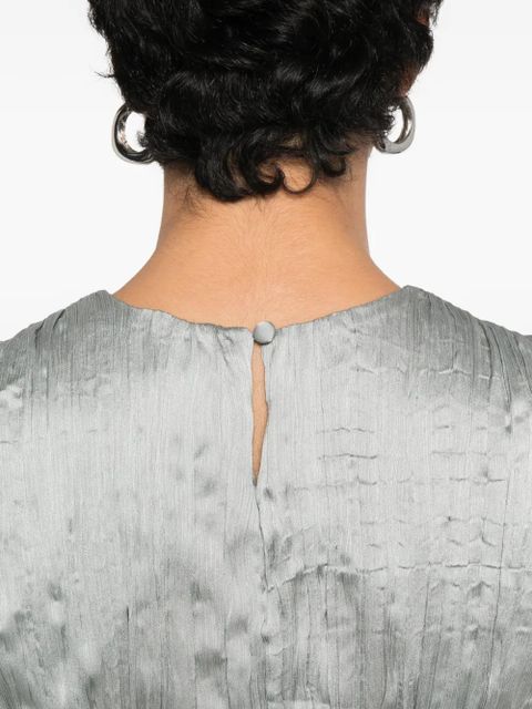 STAUD Mizu pleated dress - Green