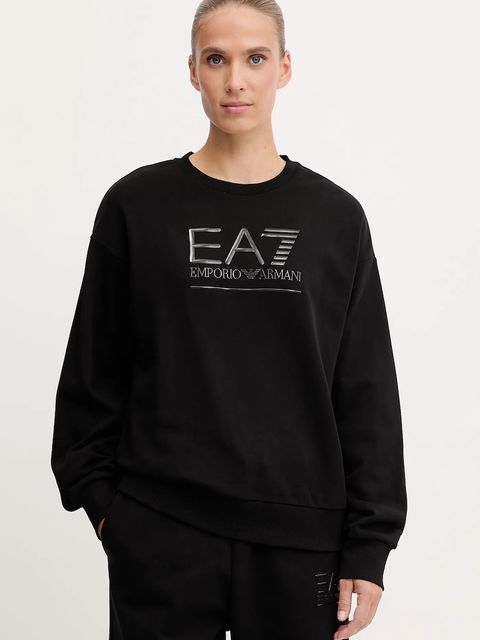 EA7 Emporio Armani bluza damska kolor czarny z nadrukiem AF12473.7W000416 - zdjęcie produktu nr 1