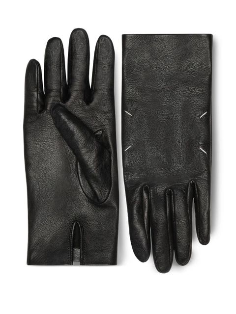 Maison Margiela lambskin four-stitch gloves - Black - zdjęcie produktu nr 1