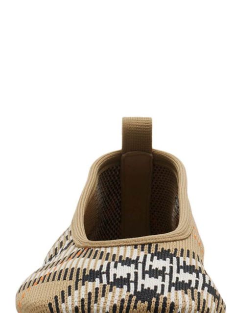 Burberry checkered knitted ballerina shoes - Neutrals - zdjęcie produktu nr 2
