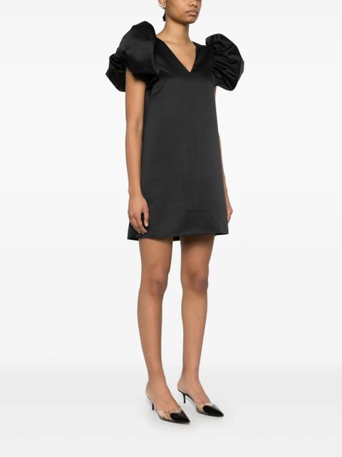 ROTATE BIRGER CHRISTENSEN A-line satin mini dress - Black