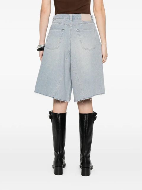 OUR LEGACY frayed-hem shorts - Blue