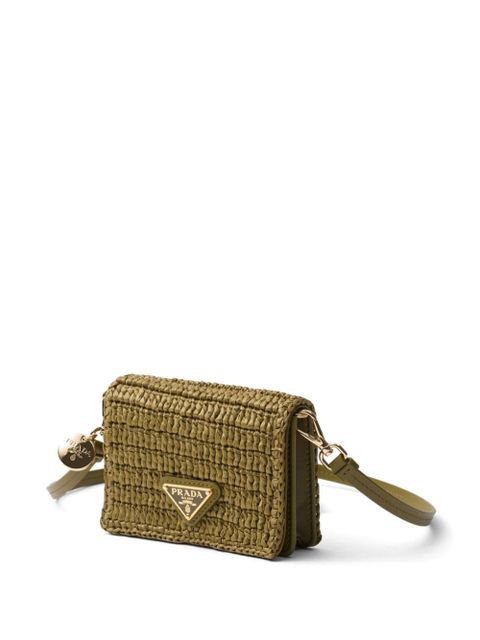 Prada enamel triangle logo crochet purse - Green - zdjęcie produktu nr 2