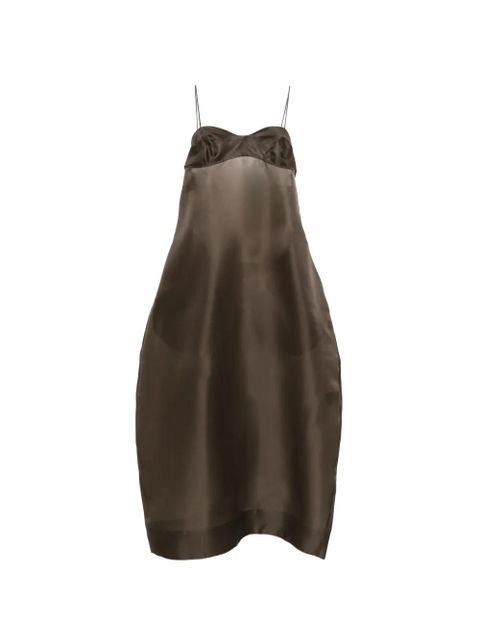 Róhe bustier sheer midi dress - Brown - zdjęcie produktu nr 1