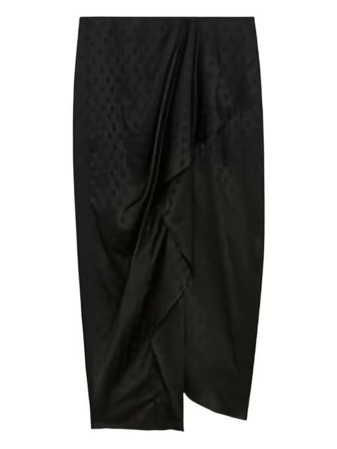 ISABEL MARANT Breen polka-dot draped skirt - Black - zdjęcie produktu nr 1