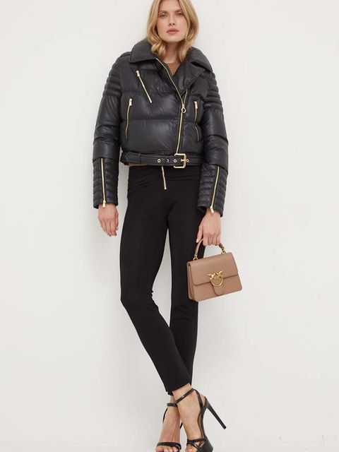 Pinko torebka skórzana kolor beżowy 100071 A0F1 - zdjęcie produktu nr 1