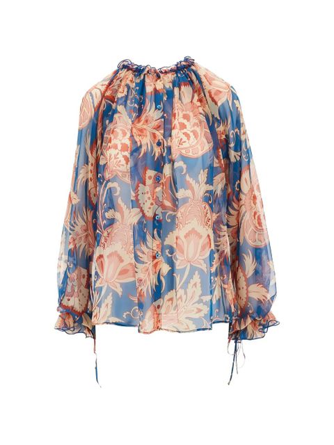ETRO floral top - Blue - zdjęcie produktu nr 1