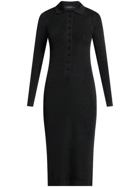 TOM FORD striped knit dress - Black - zdjęcie produktu nr 1