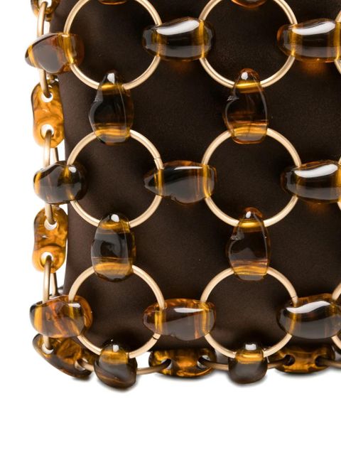 Cult Gaia Brielle chain tote bag - Brown
