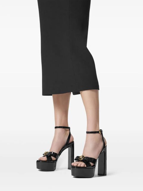 Versace 140mm Gianni Ribbon sandals - Black - zdjęcie produktu nr 2