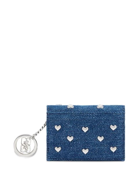 GANNI heart-motif wallet - Blue - zdjęcie produktu nr 2