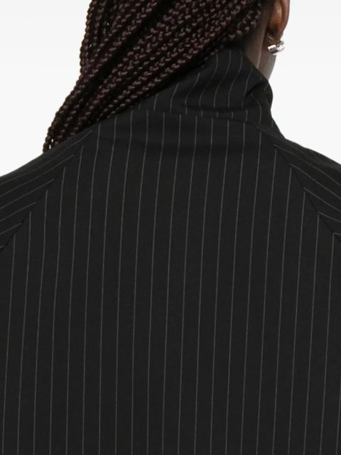 The Frankie Shop pinstripe zip jacket - Black