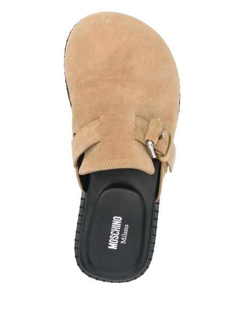 Moschino suede mules - Neutrals