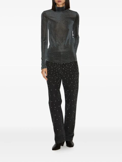 MARANT ÉTOILE Jadia stand-up collar top - Grey - zdjęcie produktu nr 2