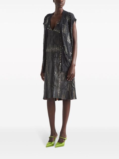 Prada embellished cashmere vest - Grey