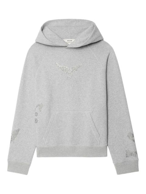 Zadig&Voltaire Georgy crystal-embellished hoodie - Grey - zdjęcie produktu nr 1