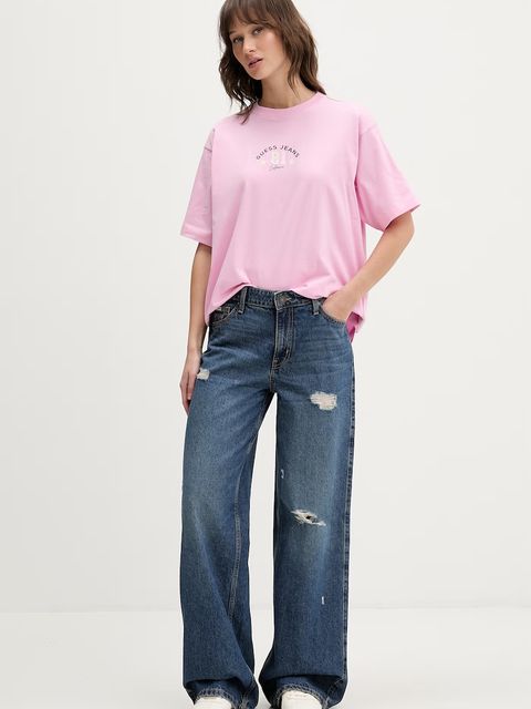 Guess Jeans t-shirt bawełniany - zdjęcie produktu nr 1