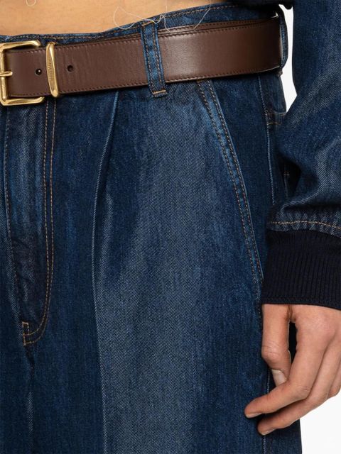 Miu Miu high-rise wide-leg jeans - Blue