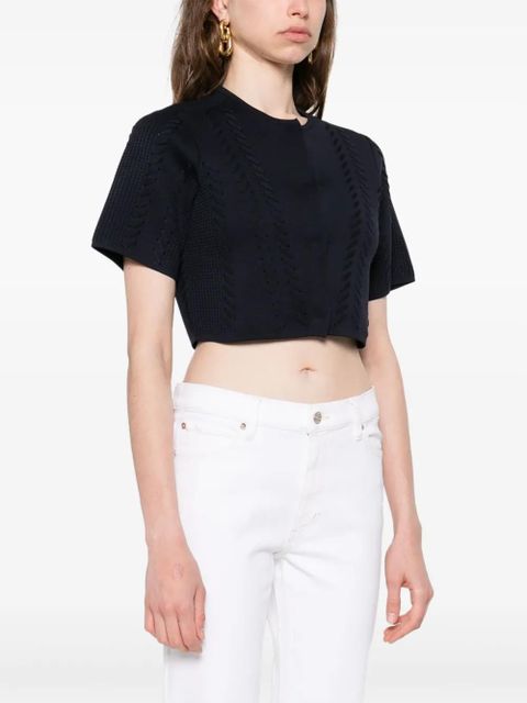 Maje cropped cardigan - Blue