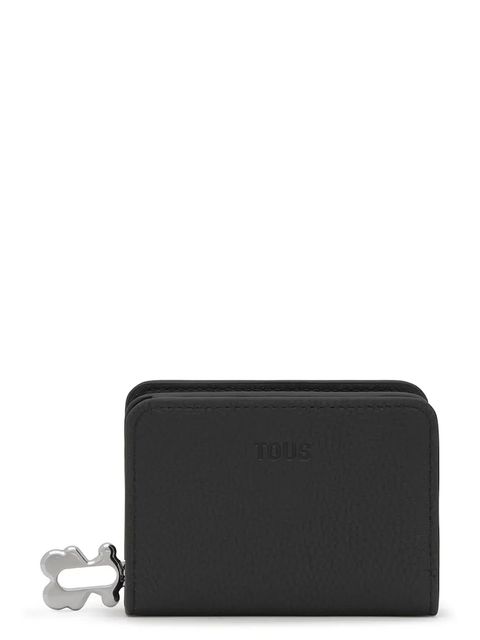 Tous portfel skórzany FOLD damski kolor czarny 2002306051 - zdjęcie produktu nr 1