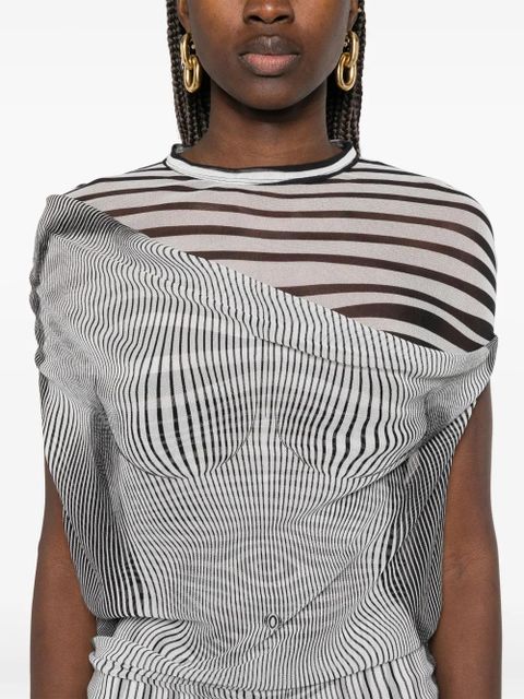 Jean Paul Gaultier The Long Draped Body Morphing maxi dress - Black