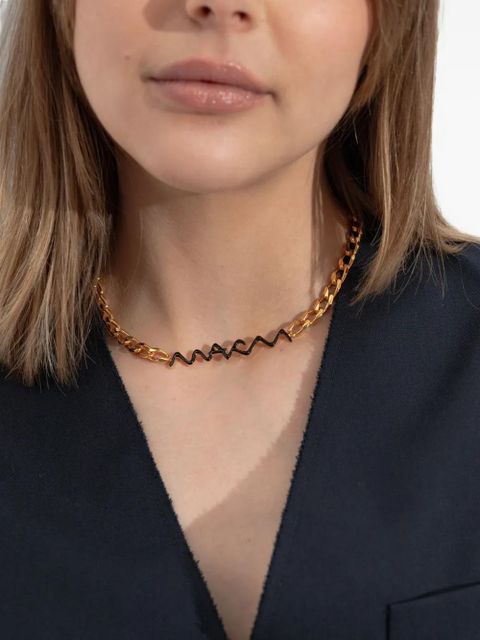 Marni chain-link brass necklace - Gold - zdjęcie produktu nr 2