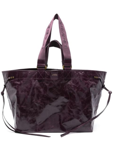 ISABEL MARANT Wardy leather tote bag - Purple