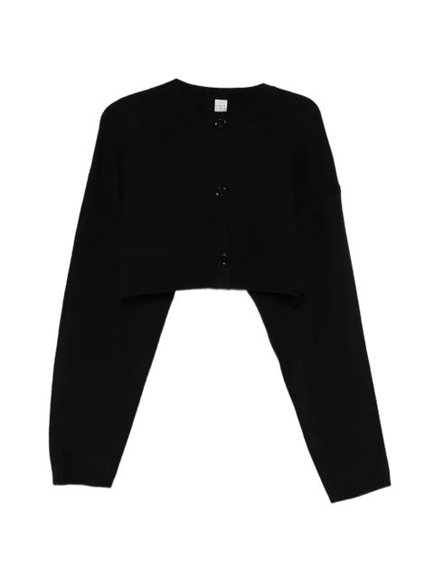 TOTEME cropped oversized cardigan - Black - zdjęcie produktu nr 1