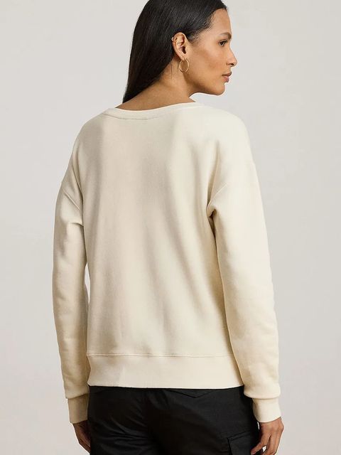 Lauren Ralph Lauren bluza damska kolor beżowy z aplikacją 200980210 - zdjęcie produktu nr 2